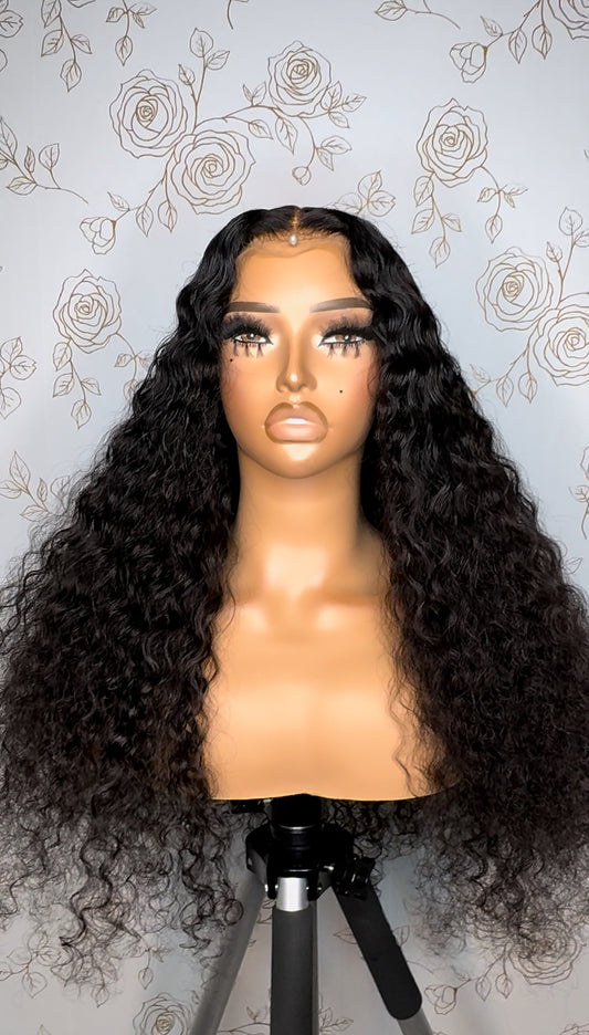 Deep Curl Lace Closure Wig