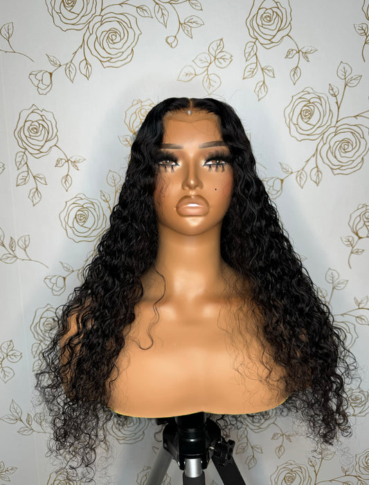 Deep Curl Lace Closure Wig